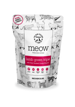 Meow Freeze Dried Cat Treats, Lamb Green Tripe, 1.4 oz.