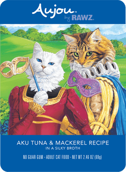 Aujou by Rawz Aku Tuna & Mackerel pouch, 2.46 oz.