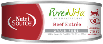 PureVita GF Beef & Beef Liver Cat Food, 5.5 oz. (case of 12)