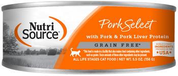 Nutrisource Cat GF Pork Select, 5.5 oz. (case of 12)