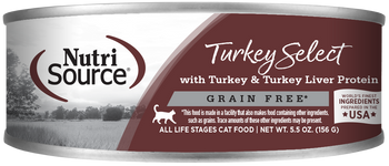 Nutrisource Cat GF Turkey Select, 5.5 oz. (case of 12)