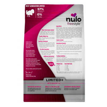 Nulo FreeStyle High-Protein Kibble Limited+ Turkey Recipe for Small Breed - 4 lbs