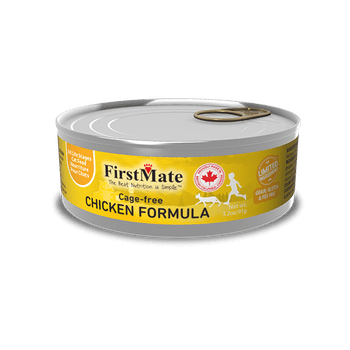 FirstMate Cat LID  Cage Free Canned Chicken Formula, 5.5 oz. 