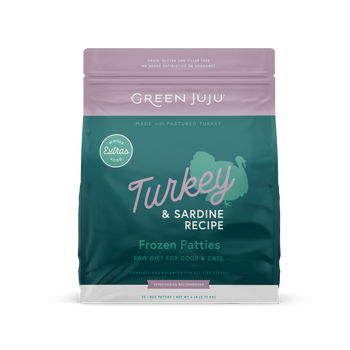 Green Juju Extras - Frozen Turkey Sardine (Choose size)