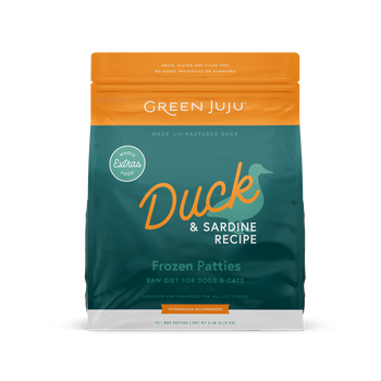 Green Juju Extras - Frozen Duck Sardine (Choose size)
