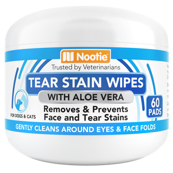 Nootie Tear Stain Wipes, Aloe Vera, 60 ct.