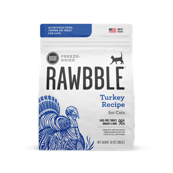 Rawbble Freeze Dried Cat Food,  Turkey (Choose Size)