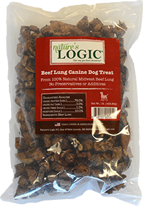 Nature's Logic Beef Lung Treats, 1 lb. bag
