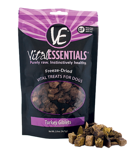 Vital Essentials Turkey Giblets Treats, 2 oz.