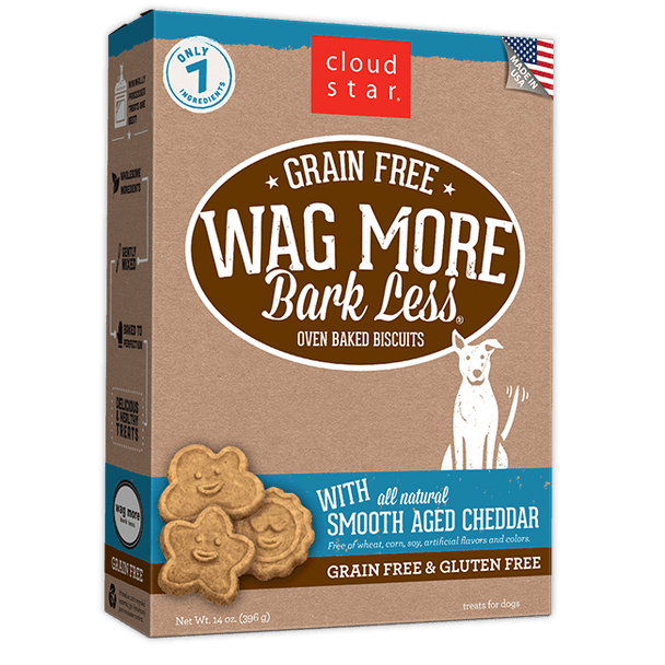 Wag More Bark Less Baked Smooth Aged Cheddar Biscuits, 14 oz.