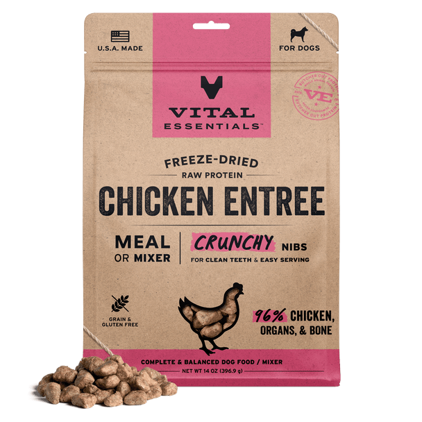 Vital Essentials Freeze Dried Mini Nibs, Chicken,  14 oz.