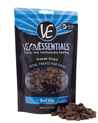 Vital Essentials Beef Nibs Treats, 2.5 oz.