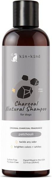 Kin+Kind Charcoal Patchouli Shampoo, 12 oz.