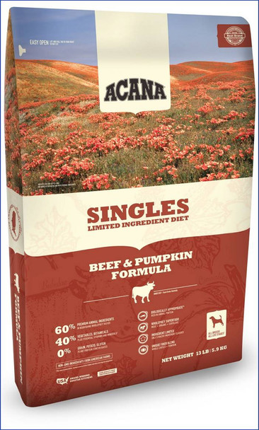 Acana Singles Beef & Pumpkin Dog Food (choose size to view pricing)