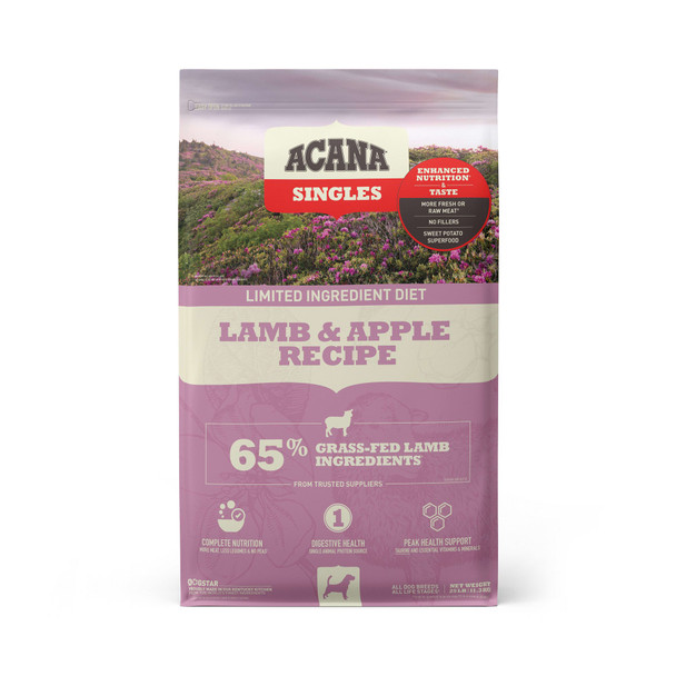 Acana Singles Lamb & Apple Dog Food (choose size to view pricing)