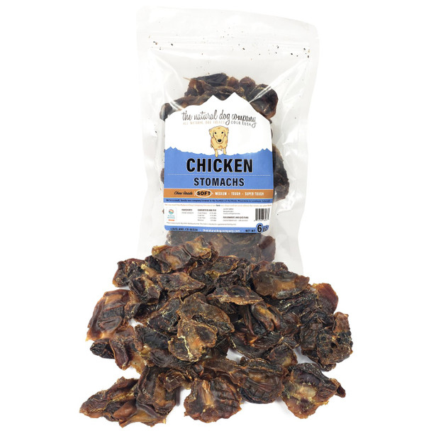 The Natural Dog Company Chicken Stomachs, 6 oz. package
