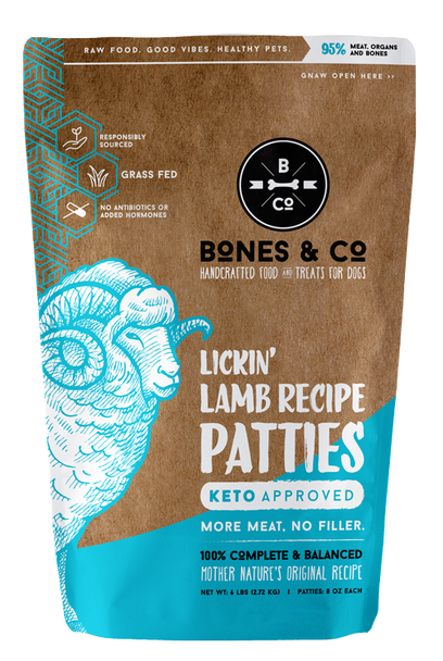 Bones & Co. Raw Frozen Lickin' Lamb (Choose size to view price)
