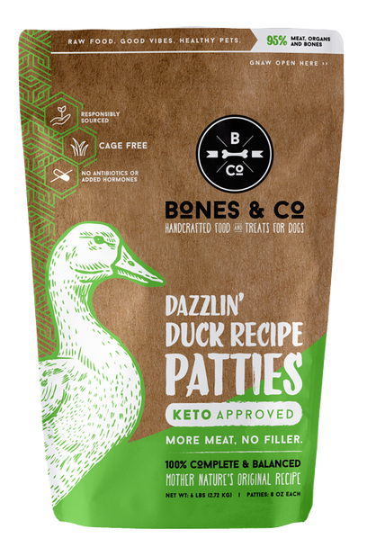 Bones & Co. Raw Frozen Dazzlin' Duck (Choose size to view price)