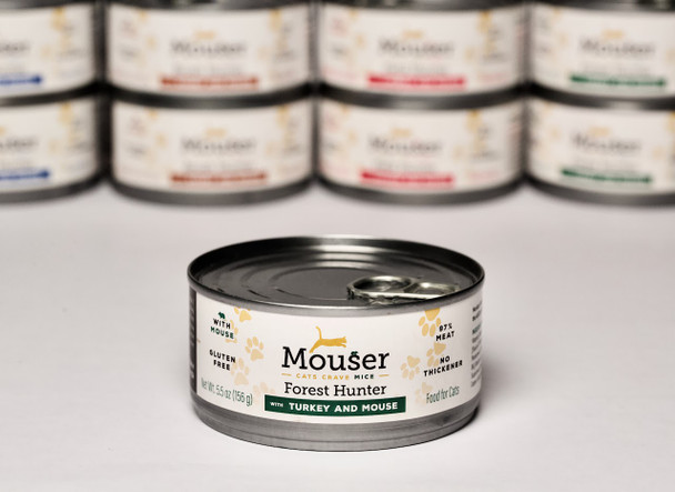 Mouser Cat Forest Hunter, Turkey - Mouse, 5.5 oz.