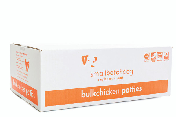 SmallBatch Chicken Patties for Dogs, Bulk, 18 lbs.
