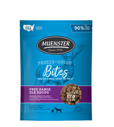 Muenster Freeze Dried Bites, Elk, 16 oz.