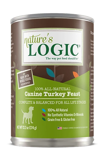 Nature's Logic Canned Canine Turkey Feast , 13.2 oz.