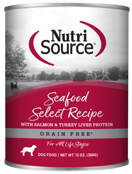 Nutrisource GF Seafood Select Dog Food, 13 oz. can (Case of 12)