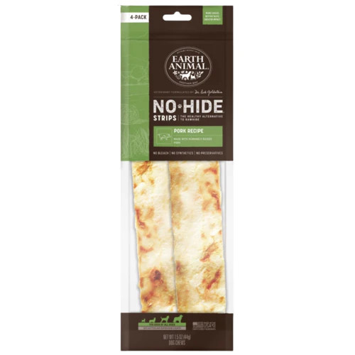 Earth Animal No-Hide Pork Strips (4-pack)