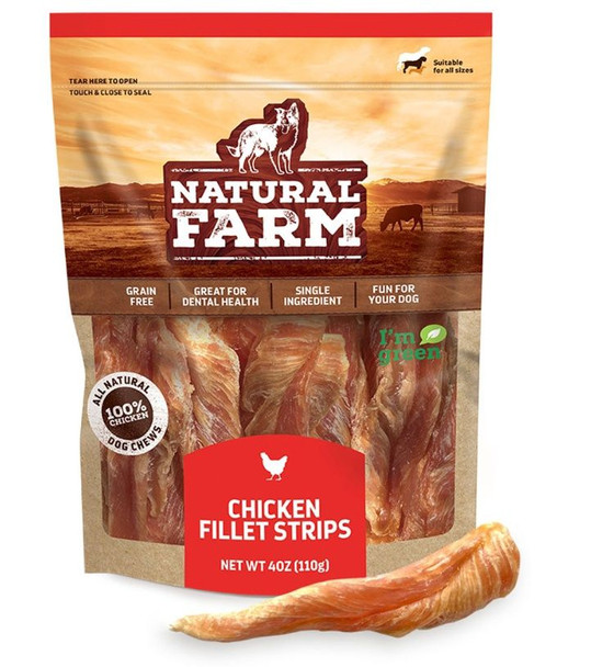 Natural Farm Chicken Fillet Strips, 4 oz.