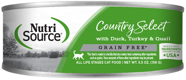 Nutrisource Cat GF Country Select, 5.5 oz. (case of 12)