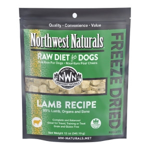 Northwest Naturals Lamb Recipe Freeze Dried Dog Food Nuggets, 12 oz.