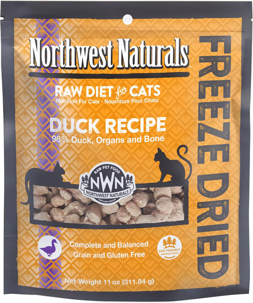 Northwest Naturals Freeze Dried Duck for Cats 11oz