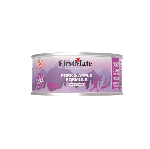 FirstMate Cat LID  Pork & Apple Canned Formula, 3.2 oz. 