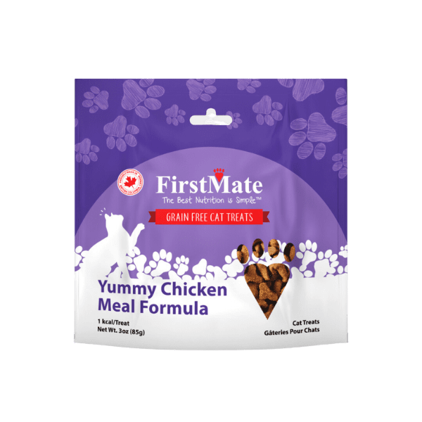 FirstMate Cat GF Yummy Chicken Treats, 3 oz.