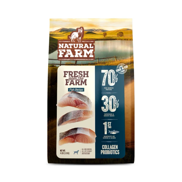 Natural Farm Fresh From the Farm Fish Recipe for Dogs