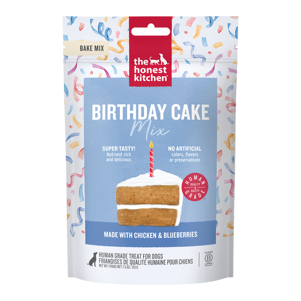 The Honest Kitchen Birthday Cake Mix made with Chicken & Blueberries, 7.5 oz.