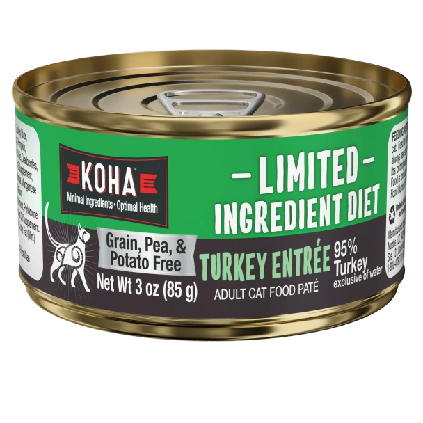 Koha Cat Turkey Pate' LID, 3 oz.