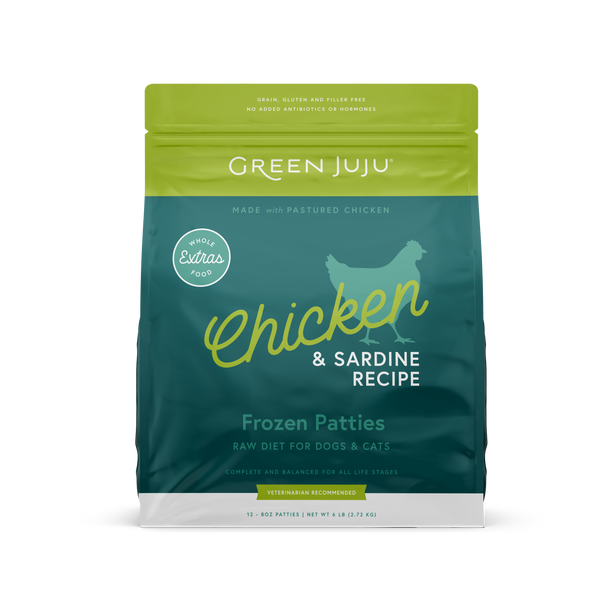 Green Juju Extras - Frozen Chicken Sardine (Choose size)