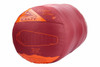 Kelty Cosmic 0 Sleeping Bag, red, shown stuffed inside sack