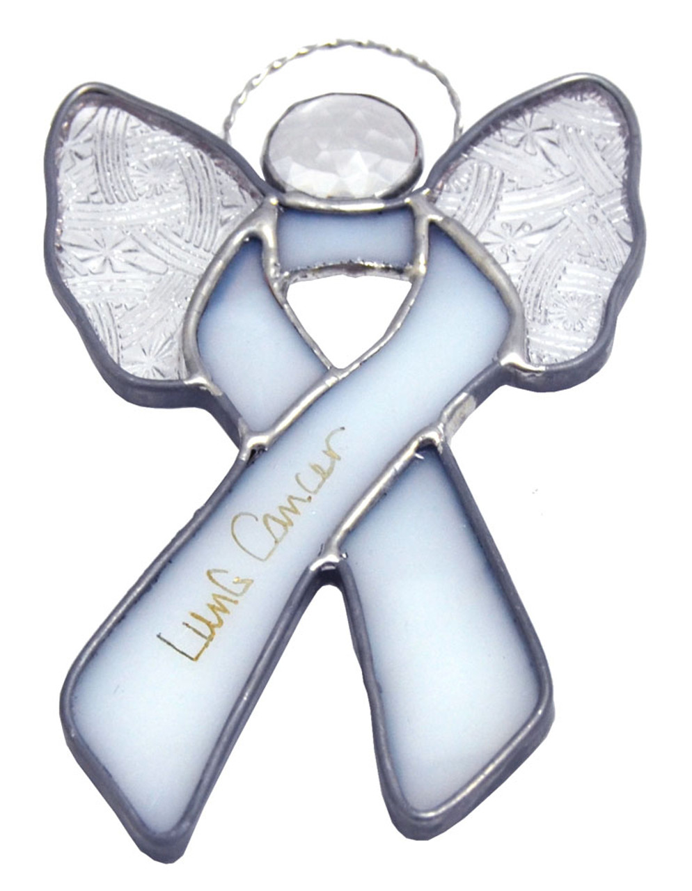 cancer ribbon with wings for guys
