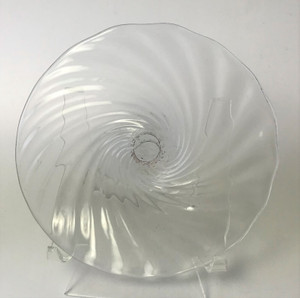 Blown Rondels - Optic - 4" Clear Twist