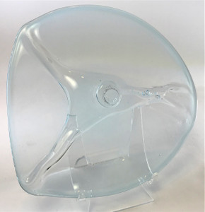 Blown Rondels - Organic - 7" Pale Blue with Pale Blue Wrap B