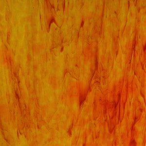 104 (Amber, Cerise Ruby (41)) Streaky Art Sheet Glass by KOG Kokomo Opalescent Glass Flemish Texture