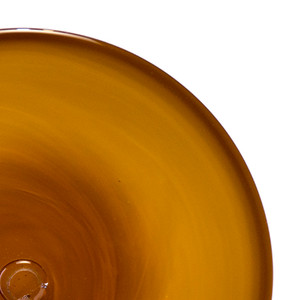 Blown Rondels - 18D Dark Amber Blown Rondels - 18D Dark Amber