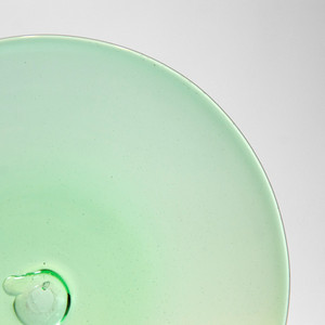 Blown Rondels - 510 Light Blue Green Blown Rondels - 510 Light Blue Green