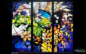 Poster – Bricolage Designed by Rebecca Fletcher and fabricated by Daniel Head of Savoy Studios, Portland, OR Poster – Bricolage Designed by Rebecca Fletcher and fabricated by Daniel Head of Savoy Studios, Portland, OR
