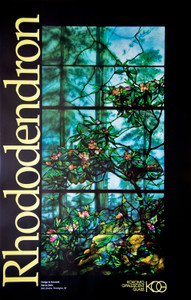 Poster - Rhododendron Designed and exeuted by Steve Stelz of Stelz Studios, Flemington, NJ Poster - Rhododendron Designed and exeuted by Steve Stelz of Stelz Studios, Flemington, NJ