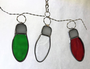 Christmas Lights Suncatcher - 3 Bulb Strand