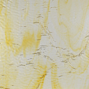 11LL Art Sheet Glass by KOG Kokomo Opalescent Glass (Light Amber (18L) and Clear Streaky Mix)Tight Ripple TIP Texture