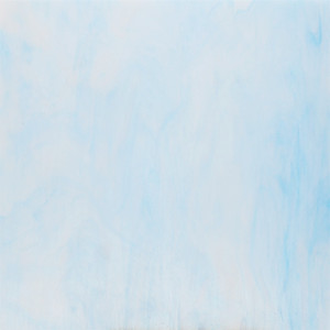 37L (Sky Blue (618), Lighter White) Opalescent Combination Art Sheet Glass by KOG Kokomo Opalescent Glass Smooth Texture (approximately 14 square inches shown)